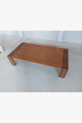 Dió színű furnérozott fa dohányzóasztal 145x75x33 cm összeszerelve